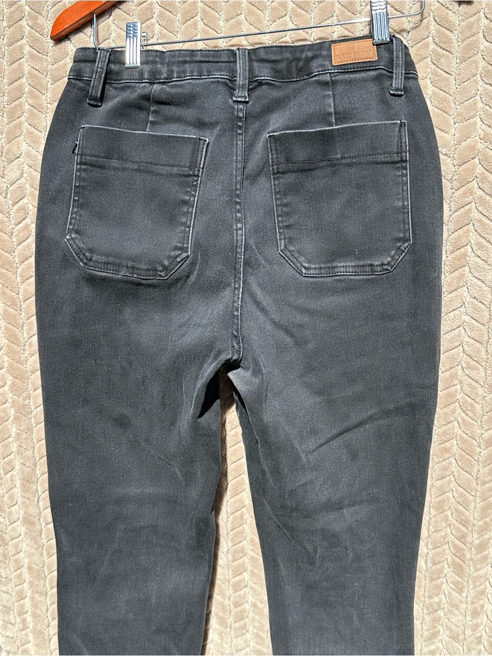 Judy Blue Black Jogger Jeans Women’s Size 9/29 High Rise Stretch Denim Pants - Picture 7 of 10